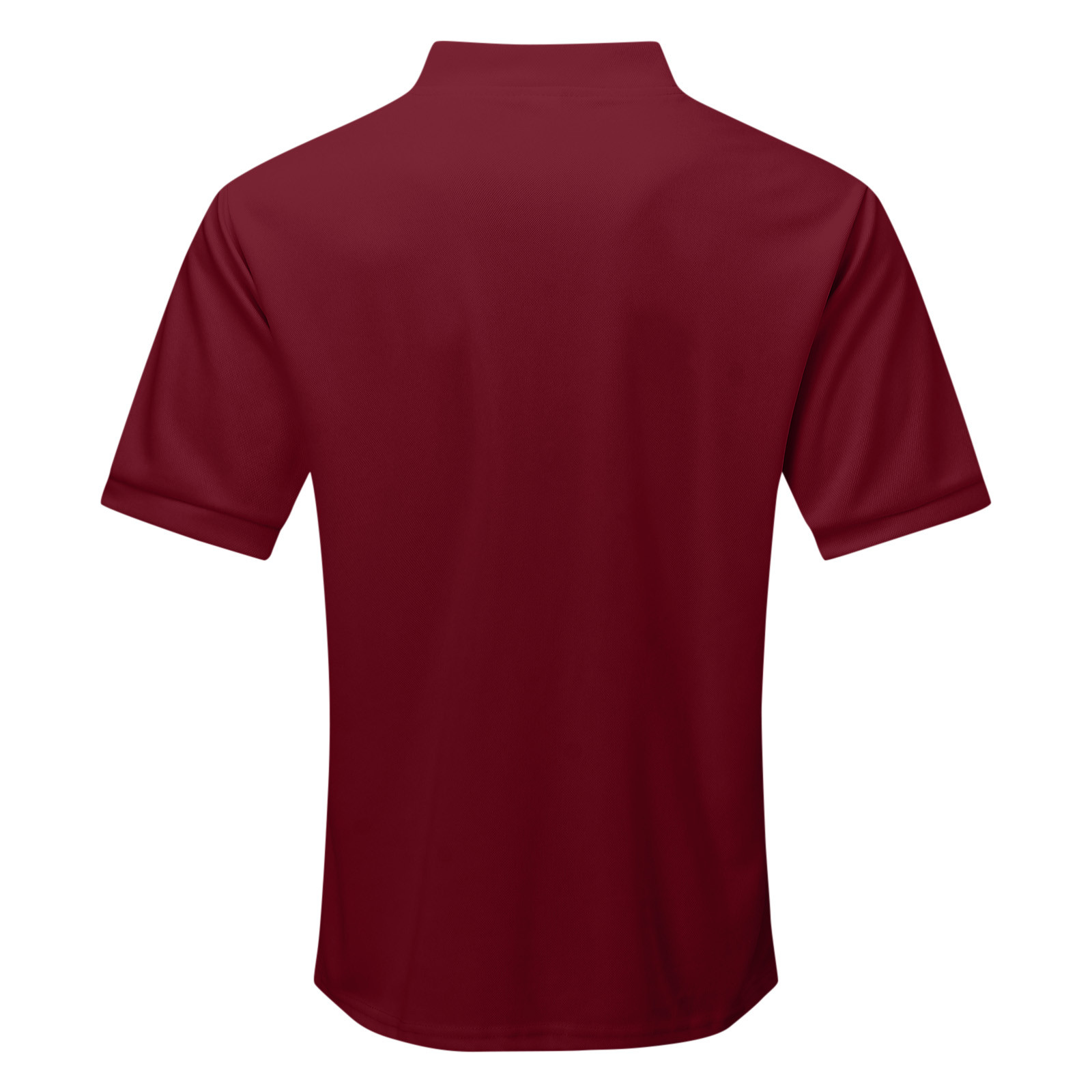 thumbnail image 5 of Blusa de manga corta con cuello alto y cremallera para hombre - Camisa informal de poliéster liso - Oficina/cita/fiesta de verano, 5 of 5